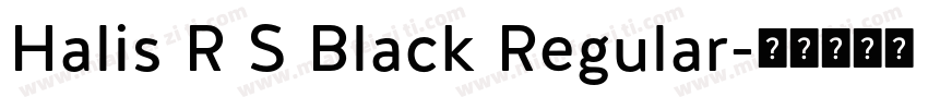 Halis R S Black Regular字体转换
